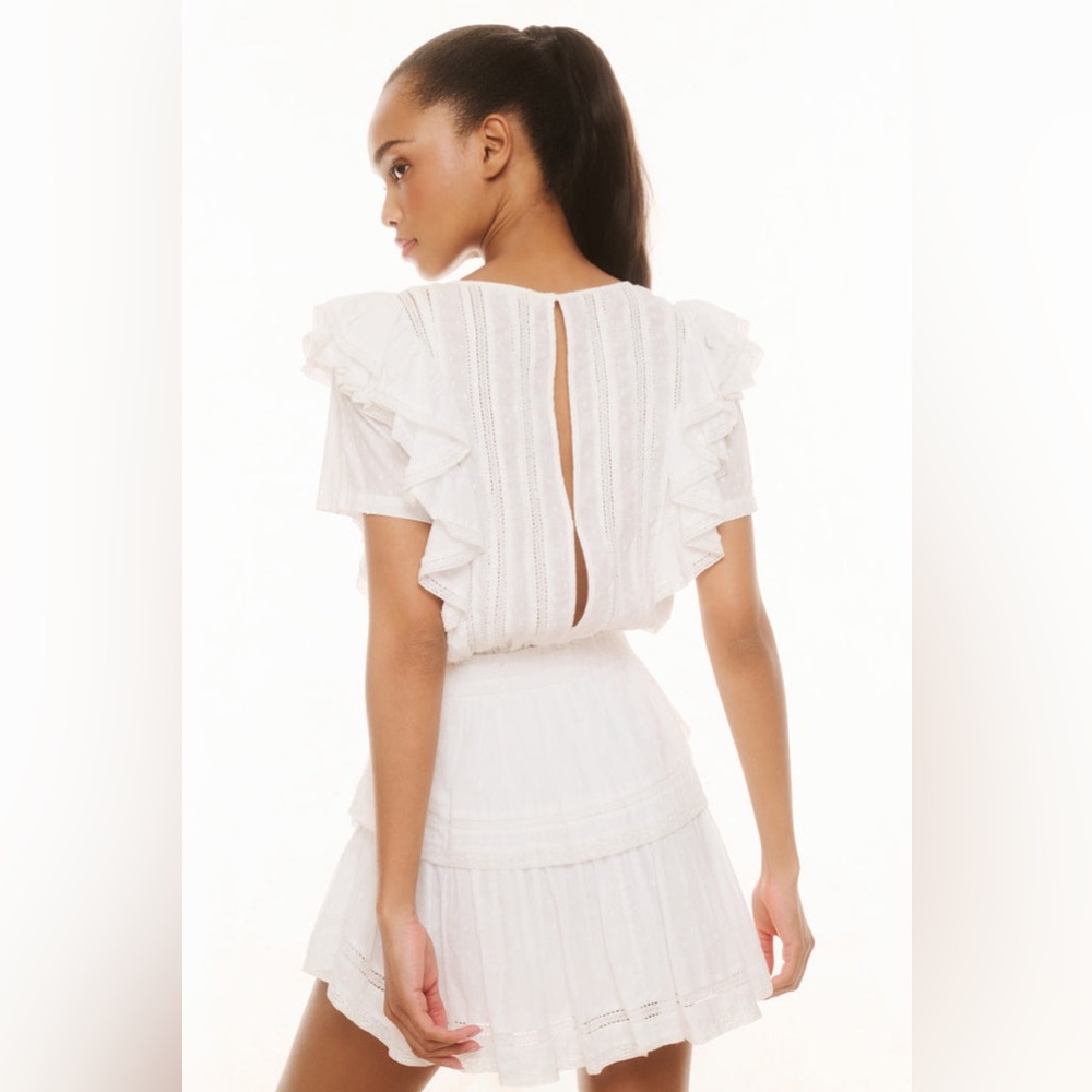 LoveShackFancy Natasha Dress in Cream